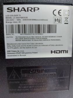 Sharp 40CFG6352E Firmware Update: Fix Remote Control & Low Contrast/Grainy Picture Issues Sharp 40CFG6352E Firmware Update: Fix Remote Control & Low Contrast/Grainy Picture Issues