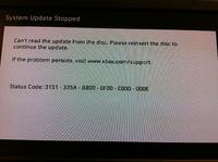 Zatrzymana aktualizacja Xbox 360