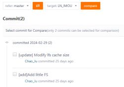 Screenshot showing the Gitee comparison interface for the Lightning Semi repository.