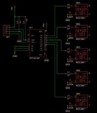 niska wydajność prądowa pcf8574AP