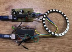 PIC18F45K50 as WS2812 LED strip driver (theory+library)