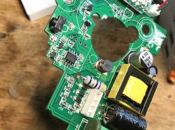 Interior of Tuya 3-Phase Energy Meter Electrical circuit board of Tuya 3-phase energy meter