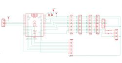 Schemat elektryczny cyfrowego miksera z użyciem Arduino Nano