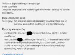 Trojan w pliku .iso zablokowane uprawnienia do usunięcia pliku