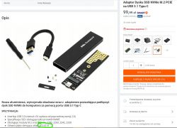 Szukam adaptera z m.2 (ale NVMe gen 3) do portu SATA