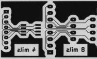 PCB - termotransfer - walka o ścieżki 4mils w domu PCB - termotransfer - walka o ścieżki 4mils w domu