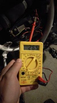 Yamaha DT125: Checking & Understanding AC Current Levels in Motorcycle Battery Charging