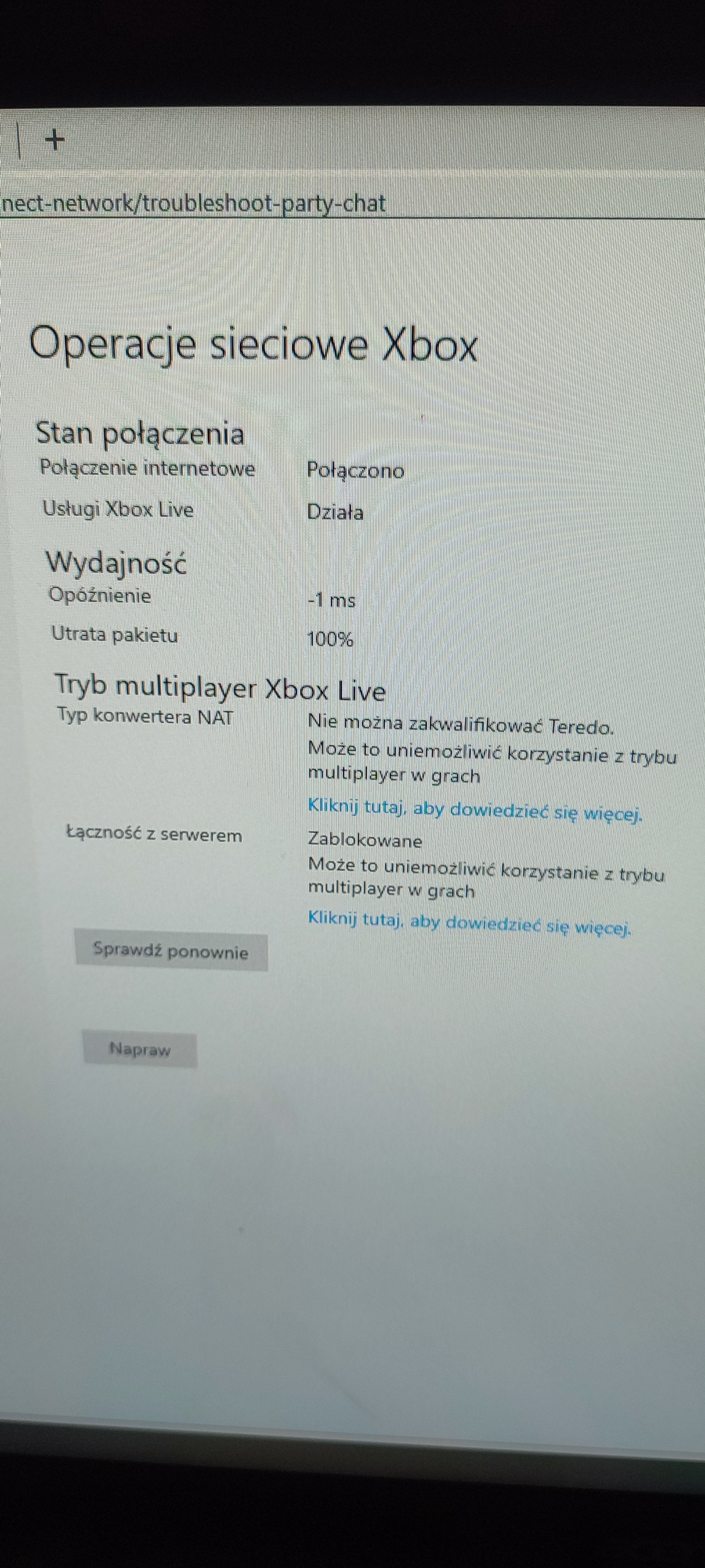 Teredo Xbox Live brak karty tunelowania, instalacja sterowników, tryb