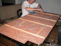 Stół z podświetleniem LED do jadalni.