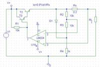 Źródło prądowe, z ograniczeniem napięcia do max 12V