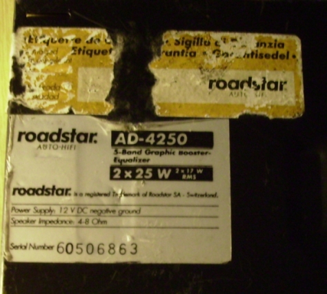 Wzmacniacz Roadstar AD-4250 gdzie wlutować potencjometr