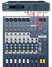 Podłączenie Lexicon M300 do miksera Soundcraft EPM 6 dla jednego mikrofonu