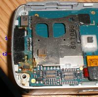 Zalany K750i uszkodzone ścieżki złącza FastPort Zalany K750i uszkodzone ścieżki złącza FastPort