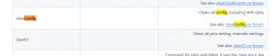 A snippet of a screenshot showing a command table, highlighting the clearConfig entry.