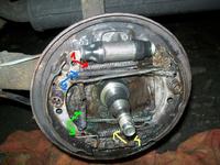 VW Golf II 1.3 1989r. - Gorący lewy bęben tylnego koła...