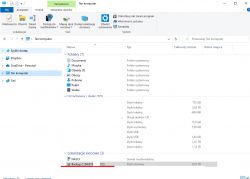 Mapped NAS Network Drive in Windows Explorer Windows “This PC” window with a mapped network drive “Backup (\NAS19)” as drive X: highlighted.