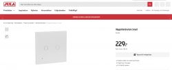 Anslut Smart Wall Switch on Jula Website Product webpage displaying the Anslut smart wall switch.