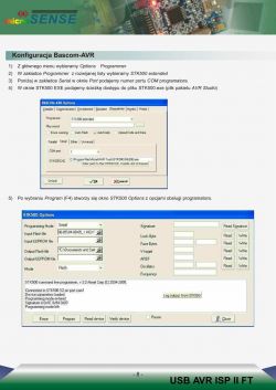 Poszukuję dokumentacji do programatora MicroSense USB AVR ISP II FT