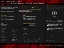 Zrzut ekranu interfejsu BIOS płyty głównej ASUS ROG STRIX Z790-E GAMING WIFI z informacjami o sprzęcie.