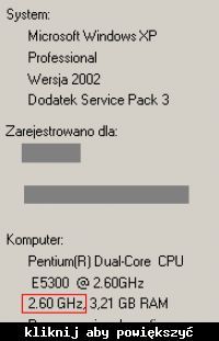 Wymiana/podkręcanie procesorów Intel E5300/Intel E8600. Wymiana/podkręcanie procesorów Intel E5300/Intel E8600.