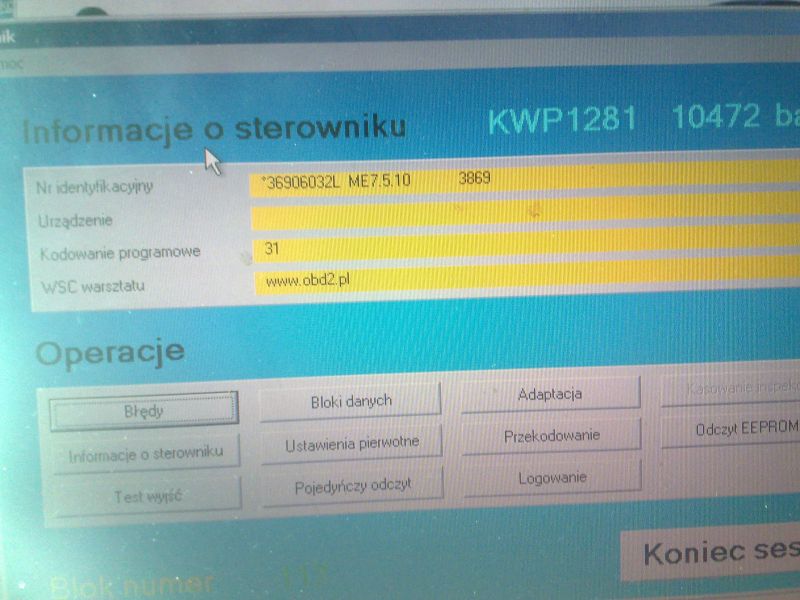 Golf 4 1.4 AXP - Druga sonda , jak wyłączyć? Sterownik jak na obrazku .