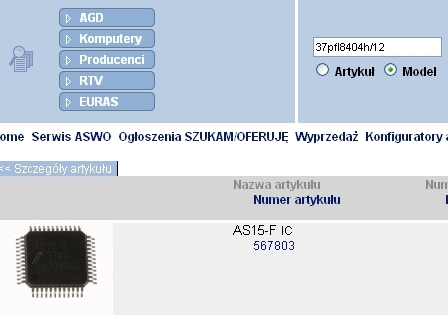 Zamiennik układu RMS 101 aox100 na T-con T37ohwo2 w Philips 37PFL8404H/12?