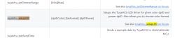 Table with tuyaMcu_setupLED command for TuyaMCU.