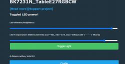 [BK7231T] My HTTP server, configurator, MQTT support from Home Assistant