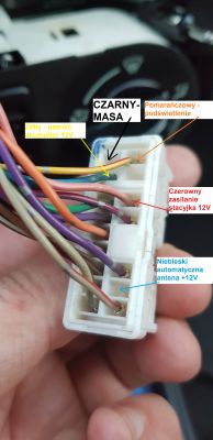 nissan almera n16 radio clarion PN-1629M zmiana na niefabryczne
