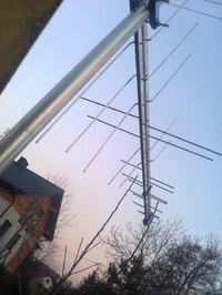 Antena aktywna lub Bierna DVB-T do odbioru MUX-8 (polaryzacja V pionowa) 10kW