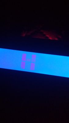 Dark text on HD44780 blue LCD display with I2C converter connected to NodeMCU Dark text on HD44780 blue LCD display with I2C converter connected to NodeMCU