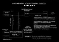 A4 B5 - Uniwersalny czujnik deszczu - podłączenie.