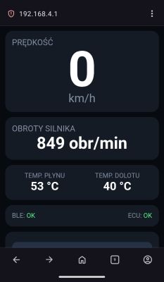 Mini projekt monitora OBD2 na ESP32-S3-Zero