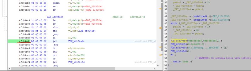 Running a simple MIPS emulator in Python for ALI M3801 firmware (Hello World)