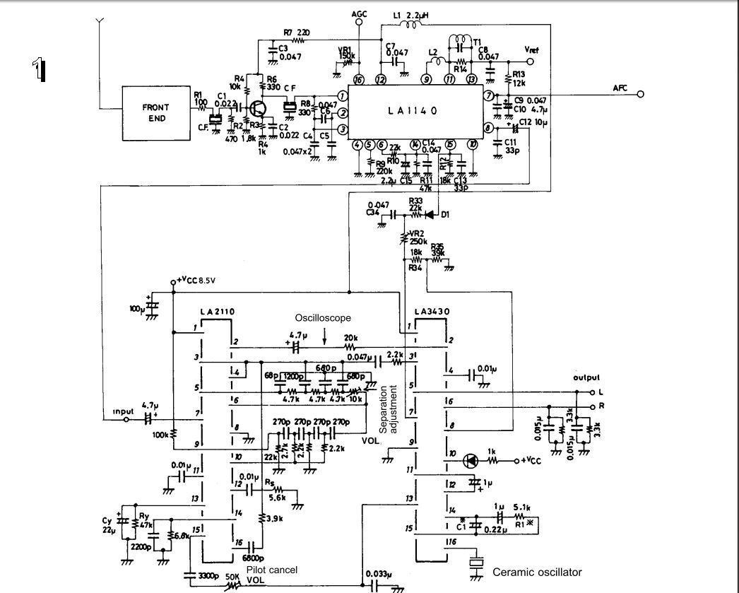 La1140 приемник схема