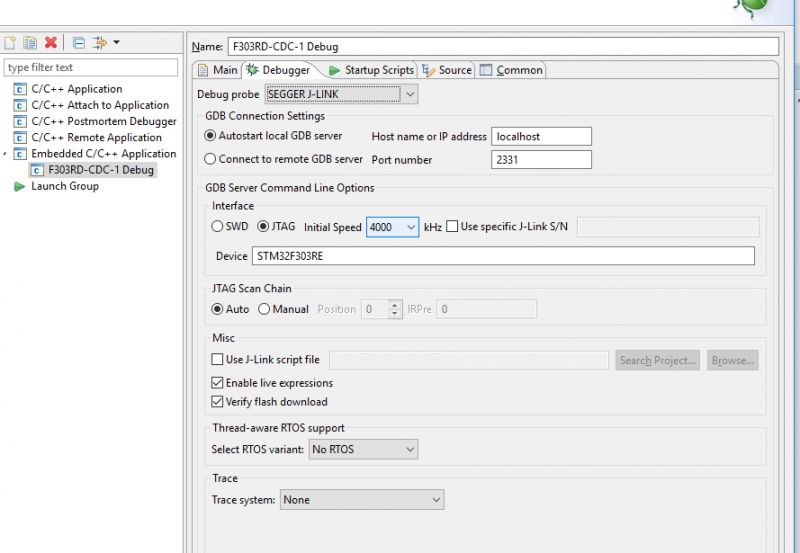 openstm32 - STLink already in use or STLink USB driver not installed