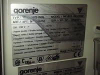 Gorenje/RK4293W - Prawdopodobnie awaria termostatu w lodówce Gorenje/RK4293W - Prawdopodobnie awaria termostatu w lodówce