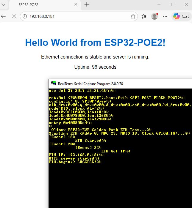 Olimex ESP32-EVB - ESP32 open source & open hardware development board with LAN