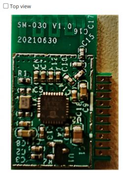 SM-030 electronic module with visible components.