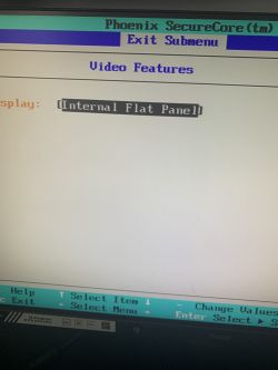 Fujitsu T730 - Brak obrazu na matrycy laptopa podczas wchodzenia do BIOS
