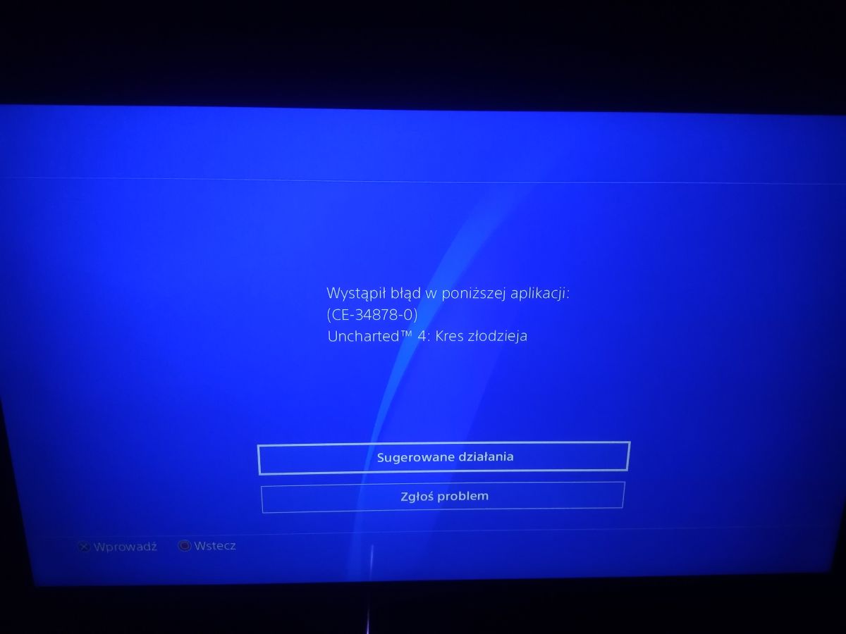 Rozwiązano] Błąd CE-34878-0 w Uncharted 4 na PS4 Fat - wina