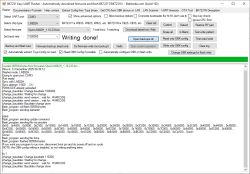 Screenshot of BK7231 Easy UART Flasher showing successful firmware flashing