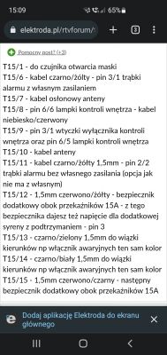 Podłączenie kierunkowskazów do modułu komfortu Golf 4
