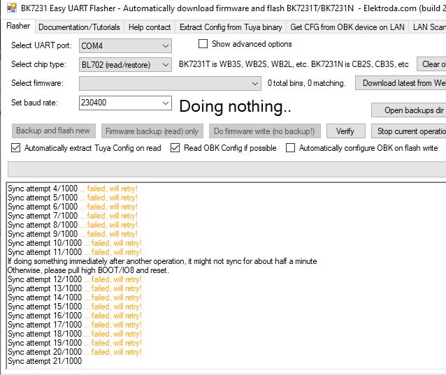 Beken BK7231/BK7252 SPI flashing and recovery - new flasher tool and protocol specs