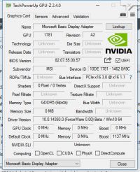 Problem z kartą GTX750 - Brak możliwości instalacji sterownika.