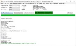 Screenshot of BK7231 Easy UART Flasher showing “ROM read success!” and log output