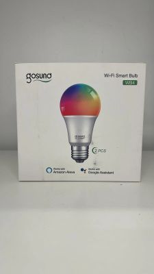 Gosund WB4 smart LED bulb package with colorful light illustration