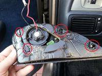 Fiat Albea czujnik temperatury zewnętrznej w lewym lusterku