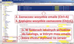 Thunderbird - jak przenieść wiadomości na serwer?