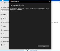 Okno dialogowe systemu Windows z opcją dodawania urządzenia.